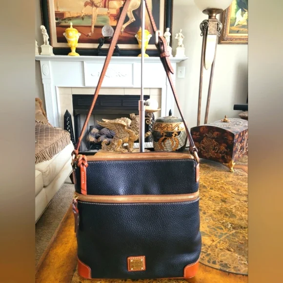 Dooney & Bourke Black and Brown Bag - Picture 1 of 12